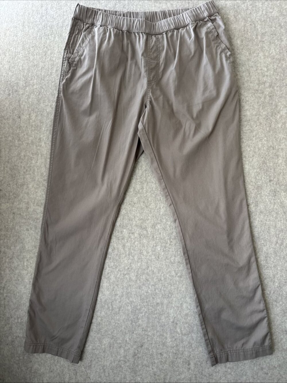 PACT‎ Organic Daily Twill Midweight Pant  Mens Large Athletic Straight Fit Tan